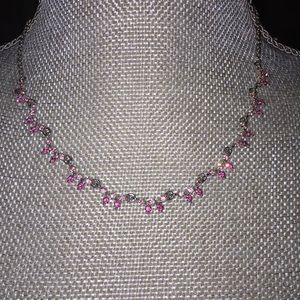 Cookie Lee Pink Crystal necklace - new!